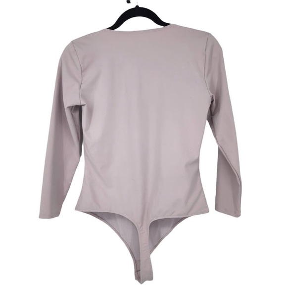 Free People Truth Or Square Bodysuit Silverberry Lilac 3/4 Sleeve | M - Picture 14 of 16